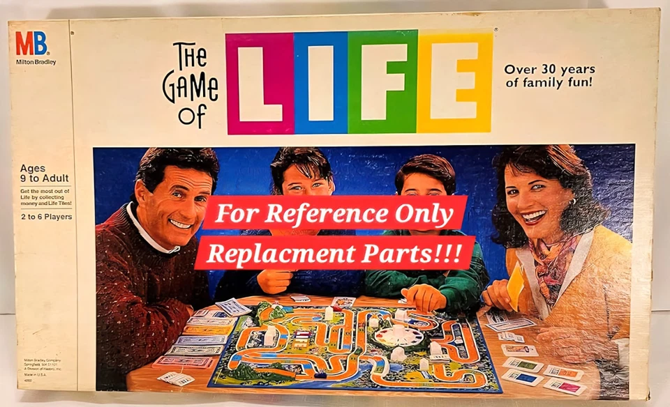 Винтажные запасные части The Game of Life 1991 на выбор то, что вам нужно - Изображение 1 из 1