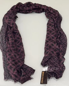 Roberto Cavalli Grande 60x180 Cm Bufanda Chal Estampado Modal Sedoso Nuevo - Imagen 1 de 15