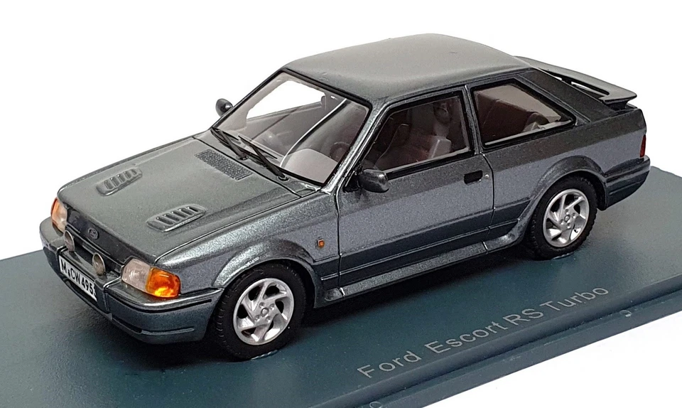 Neo 1/43 Scale Resin 44953 - Ford Escort RS Turbo - Mercury Grey - Image 1 of 4