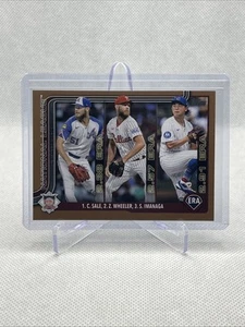2025 Topps Series 1 ERA Leaders Imanaga Wheeler Sale Card Gold Parallel SP /2025 - Picture 1 of 3