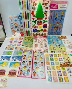 Vintage Stickerbögen Carebears Barbie My little Pony Dora Frances Meyer - Bild 1 von 17
