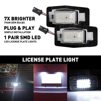 适用于马自达 MPV Tribute Miata Mercury Protege 白色许可证 LED 板灯 — 第 1/4 张图片