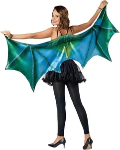 Seasons Halloween Women Dragon Cape Wings Green Purple Red - Picture 1 of 34