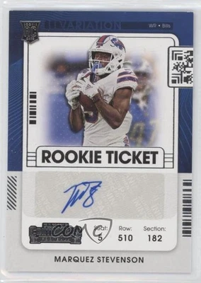 2021 Panini Contenders Ticket Variation Marquez Stevenson #238 Rookie Auto RC - Image 1 of 2