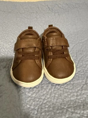  Carter's Just One You Baby Solid Sneakers - Brown 3 - Image 1 of 3