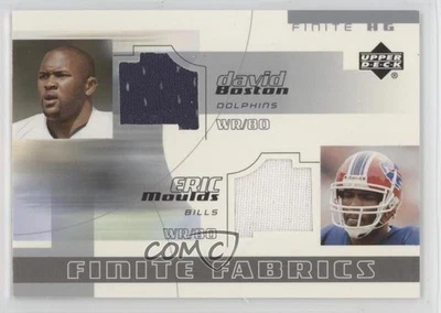 2004 Upper Deck Finite HG Fabrics Doubles Eric Moulds David Boston #FF2-BM - Image 1 of 2