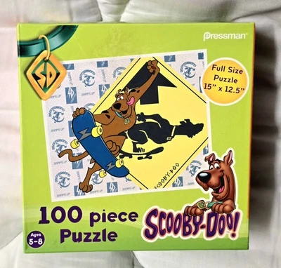 2007 Scooby-Doo Skateboard 100 Piece Jigsaw Puzzle Pressman #10214 Warner Bros. - Image 1 of 4