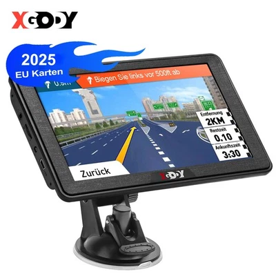 XGODY 886 7'' Auto PKW LKW KFZ GPS Navi Navigationsgerät HD Glas-Touchscreen - Bild 1 von 4