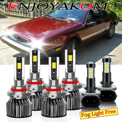 Faros LED + luz antiniebla haz alto/bajo para Pontiac Grand Prix 1990-2008 Foto 1 de 4