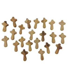 Olive Wood Comfort Crosses Lot of 22 Holyland Handcrafted - Bild 1 von 14