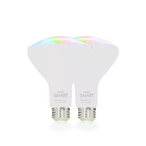 Norbsmart 9W Equivalent Smart RGBW-CCT Smile+Sleep Wellness Spectrum BR30 2650-5 - Picture 1 of 12