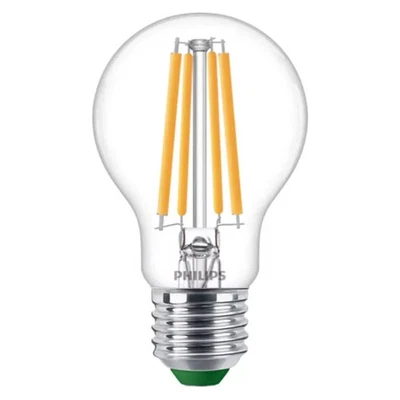 Philips LED Filamento A60 Pera 5,2W=75W E27 Chiaro Bianco Caldo 2700K Ultra - Immagine 1 di 2