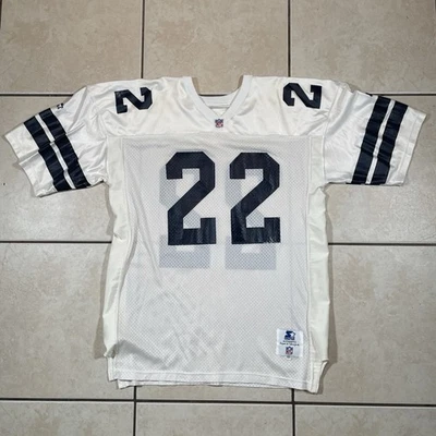 Camiseta Starter autêntica Dallas Cowboys Emmitt Smith tamanho 48 grande anos 90 vintage - Imagem 1 de 4