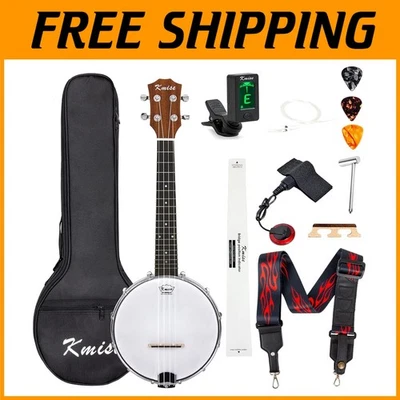 Sapele Banjolele Kit with Gig Bag & Tuner - Image 1 of 4