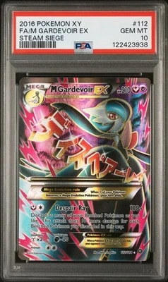2016 POKEMON XY STEAM SIEGE #112 FULL ART/M GARDEVOIR EX PSA 10 - Image 1 of 2