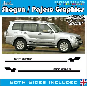 Calcomanías pegatinas gráficos 002 Mitsubishi Shogun Pajero 4x4 rayas laterales todo terreno - Imagen 1 de 5