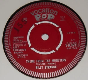 Vocalion Pop V-N.9231 Billy Strange Goldfinger 45 RPM Demo Promo M- Rare - Picture 1 of 2