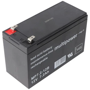 Multipower MP7.2-12B Blei Akku PB mit Faston Kontakten 6,3mm, VDS G109009 - Bild 1 von 5