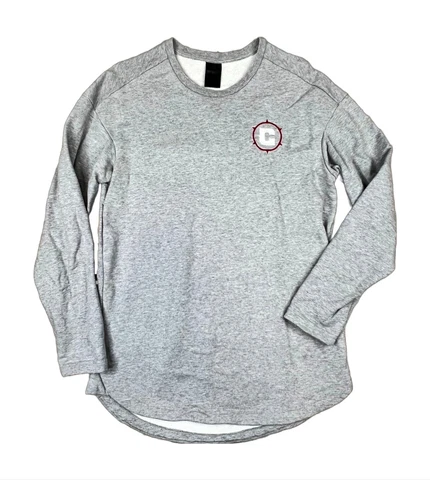 Chicago Fire MLS Terry Pullover Sweatshirt 2017 Adidas Gray Textured Back Men M Cover