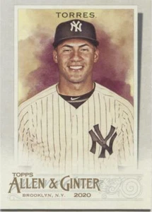 GLEYBER TORRES 2020 Topps Allen & Ginter BASE CARD - NEW YORK YANKEES - #114 - Picture 1 of 1