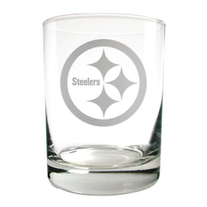 Pittsburgh Steeler's Great American Products 14 ounce Rocks Glass