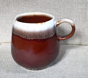Vintage McCoy Pottery Brown Drip Glaze Mug Cup Rustic Goblin Cottage Farm Core - Picture 1 of 7