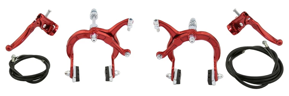 AltaLine BMX Brake FRONT & REAR Alloy RED Bike Bicycle BRAKE SET. - Image 1 of 1