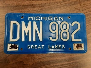 Vintage Michigan License Plate, Great Lakes, Garage Man Cave Idea Gift - Picture 1 of 2