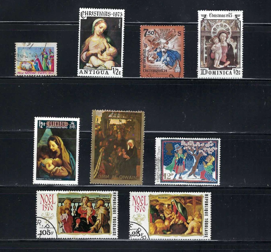 NAVIDAD.- FELIZ NAVIDAD.-PUERTO RICO-ANTIGUA-AUSTRIA. DOMINICA- GRANADA-TOGO Foto 1 de 1
