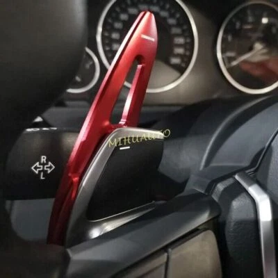 Extensión de palanca de cambios de volante roja para BMW X1 X2 X3 X4 X5 X6 serie 1-6 Foto 1 de 4
