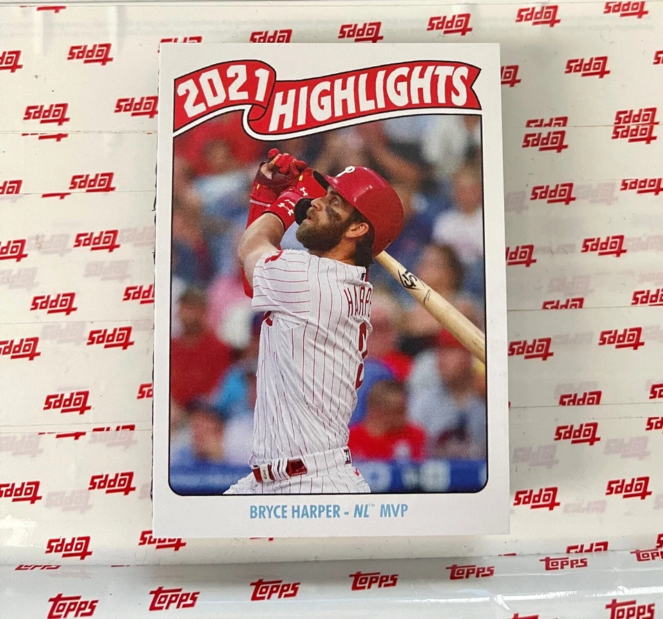 BRYCE HARPER #143 2021 TOPPS Throwback Thursday TBT #48 "Highlights" PS PR 718 - Image 1 of 2