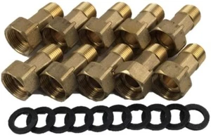 DAE C-75 10 pcs  3/4" Water Meter Coupling, 3/4" Male NPT, 1" Female NPSM - Picture 1 of 5