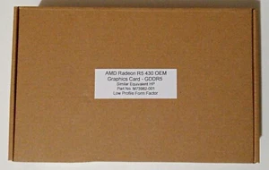 AMD Radeon Gaming Graphics Card - R5 430 OEM 2GB GDDR5 PCIe 3.0 x 16 - Picture 1 of 2