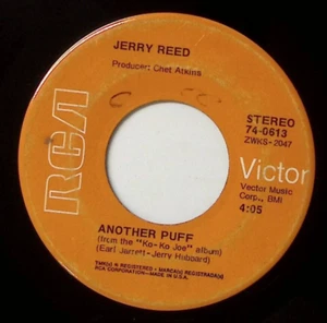 JERRY REED LOVE MAN/ANOTHER PUFF RCA VICTOR RECORDS VINYL 45 57-121 - Picture 1 of 3