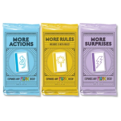 More Fluxx Expansion Decks Set Actions Rules Surprises Looney Labs Packs - Image 1 of 4