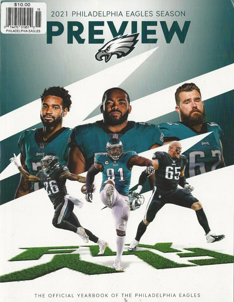 Anuario Philadelphia Eagles 2021 vista previa de la temporada oficial nuevo Foto 1 de 1