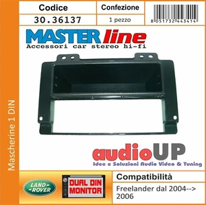 MASCHERINA RADIO 1 DIN LAND ROVER FREELANDER 2004 A 2006 ADATTATORE CON CASSETTO - Foto 1 di 2