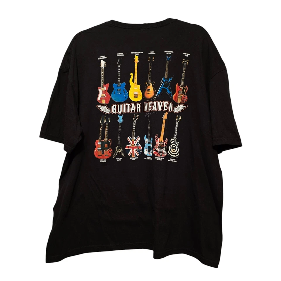 Camiseta Gráfica Guitar Heaven Gildan 2XL Colorida Rock Metal Retro Gutaristas Foto 1 de 4