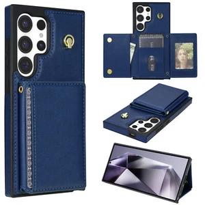 Crossbody Leather Case Card Wallet Stand Cover For Samsung Galaxy S25Ultra S24FE - Picture 1 of 15