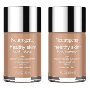 2 Neutrogena Healthy Skin Liquid Makeup NATURAL IVORY # 20 NIB EXP 12/22 - Picture 1 of 2