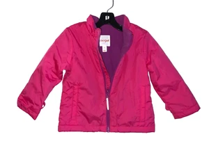 Cat & Jack Girls Windshield Jacket Pink Fleece Lined Size 3T - Picture 1 of 7