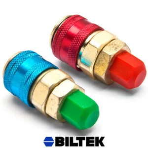 AC Auto/Car Refrigerant Quick Couplers Adapter High Low Connector R134A QC-12 LH - Picture 1 of 3