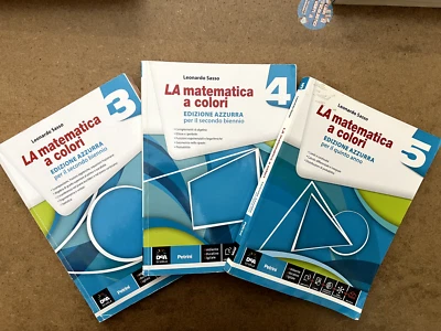 LA matematica a colori ed.Azzurra vol.3/4/5 corso completo triennio - Petrini - Immagine 1 di 2