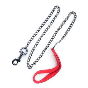Chain Dog Leashes for Large Dogs Heavy Duty Non-chewable Dog Leash 8.2 FT Met... - Picture 1 of 6