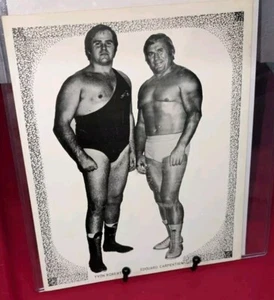 Edouard Carpentier Yvon Robert 1970's Grand Prix 8x10 Wrestling Photo  - Picture 1 of 5