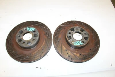 2006-2007 SUBARU IMPREZA WRX FRONT DRILLED SLOTTED AFTERMARKET ROTORS PAIR y832 - Image 1 of 4