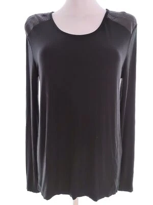 Silvian Heach  Größe M Schwarz Bluse Viskose Langarm Asymmetrisch - Bild 1 von 4