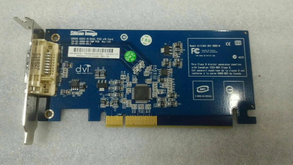 HP Silicon Image  DVI-D PCIe ADD2-N Dual Pad Video Card - Immagine 1 di 1