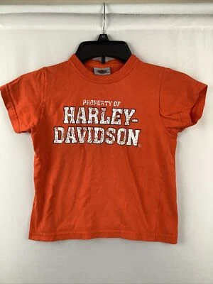 Youth HARLEY DAVIDSON Sz 3T Orange T Shirt  - Image 1 of 4