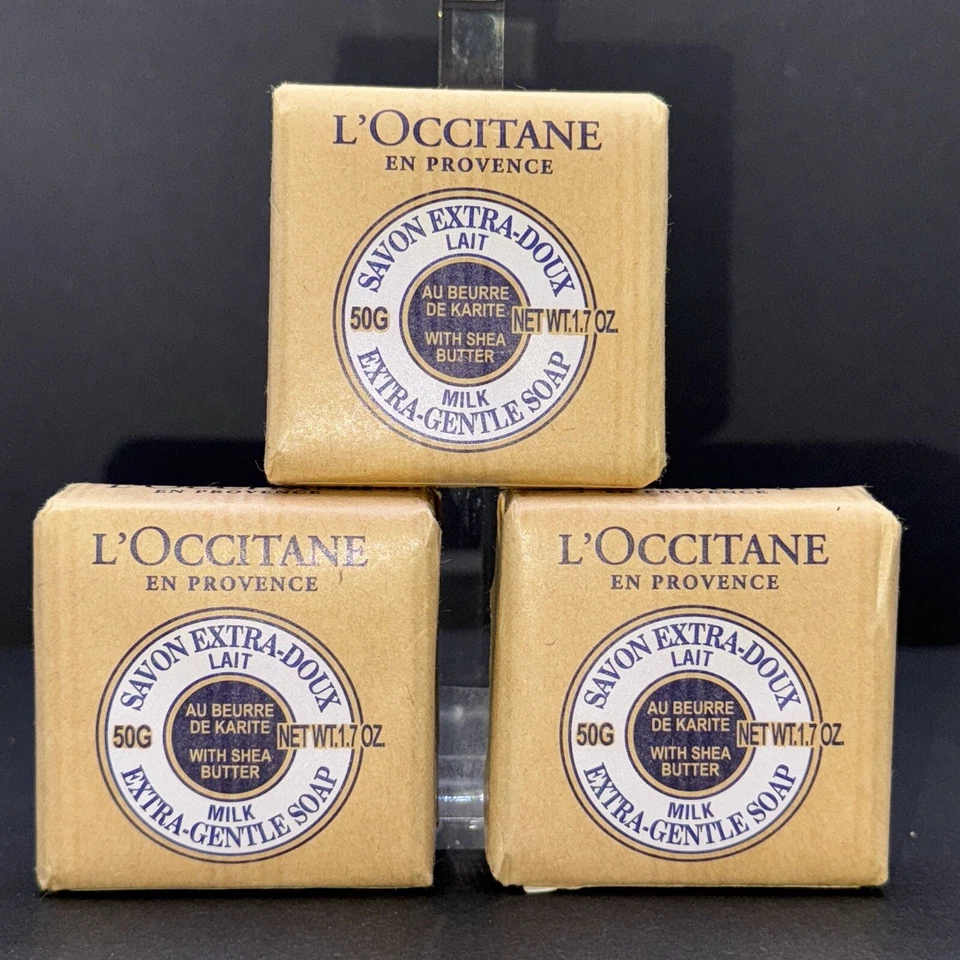 3 - L'Occitane En Provence Milk Shea Butter Extra Gentle Body Soap  1.7oz FRANCE - Image 1 of 3